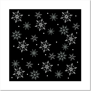 Pretty snowflakes Posters and Art